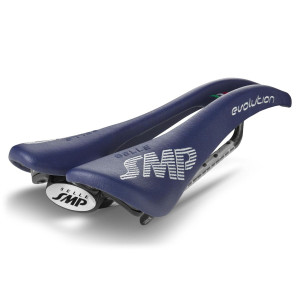 SMP Evolution Saddle 129x266mm Carbon Rails - Blue