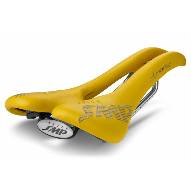 SMP Dynamic Saddle 138x274mm Stainless Steel Rails - Yellow