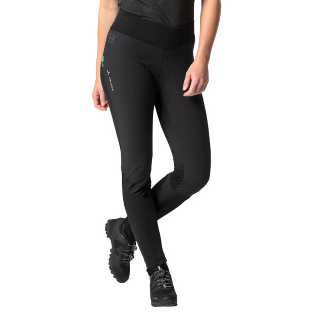 Vaude Women's Long Bib Shorts Matera Warm Tight Black