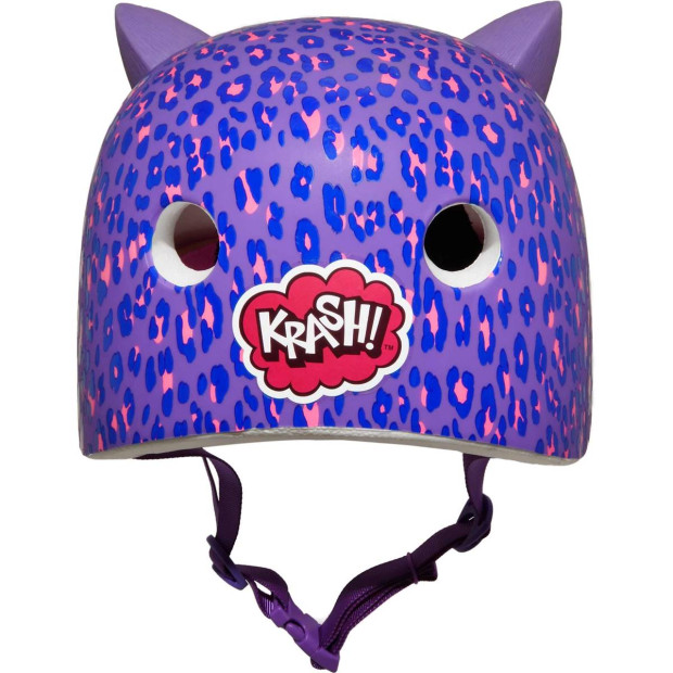 C-Preme Child Helmet Raskullz Leopard Kitty Purple - 8 +