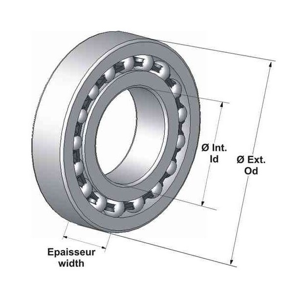 Enduro Bearings R12 LLB ABEC 3 Bearing 19.05x41.28x11.11mm