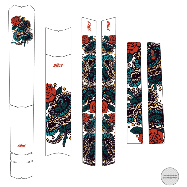 Slicy Sublimistick Colors Frame Protectors - Matt