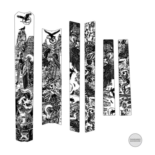 Slicy Sublimistick Colors Frame Protectors - Matt