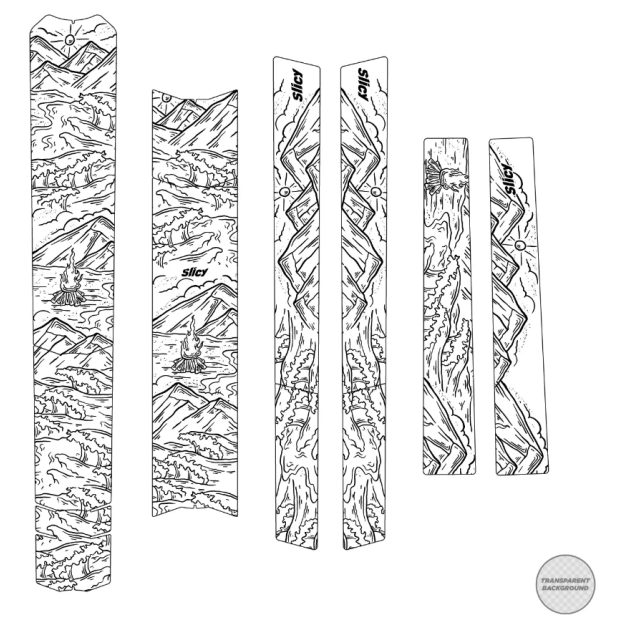 Slicy Sublimistick Colors Frame Protectors - Matt
