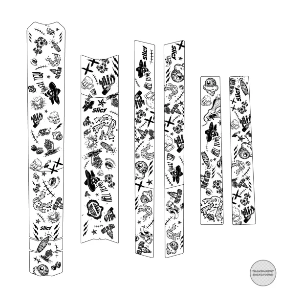 Slicy Sublimistick Colors Frame Protectors - Matt