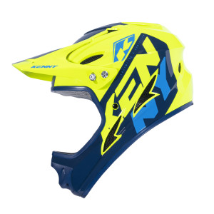 Kenny Downhill Graphic Full-Face Helmet Neon Yellow/Blue