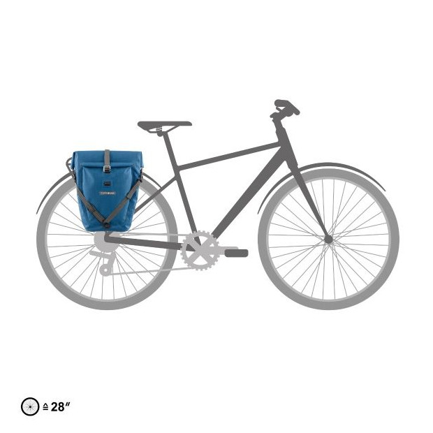 Ortlieb Back-Roller Core QL2.1 Bike Panniers - Denim Blue