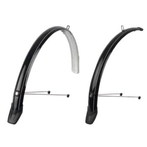 Pair of Polisport Towny Mudguards 28" 51mm - Black