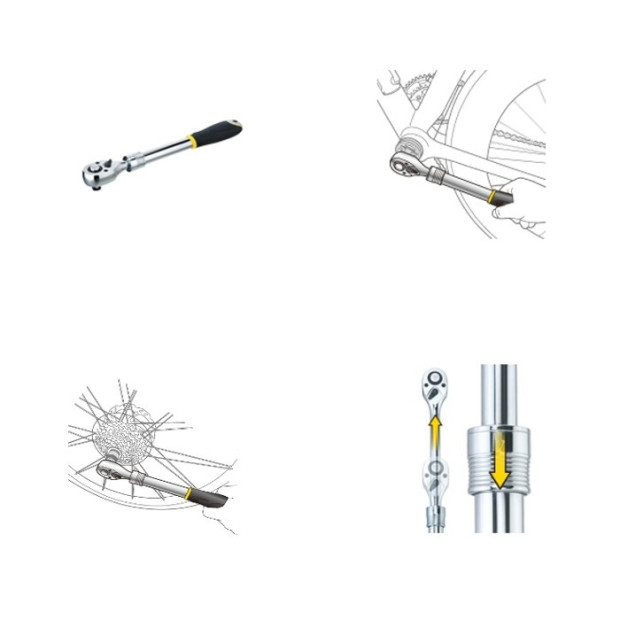 Topeak TPS-SP37 1/2 Inch Drive Extendable Ratchet