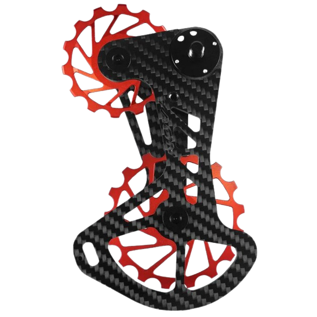 Nova Ride Carbon Rear Derailleur Cage and Ceramic Pulleys for Shimano SLX/XT/XTR