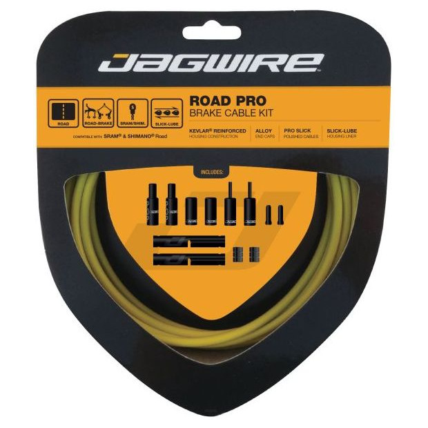 Jagwire Road Pro Cable and Housing Kit - Yellow
