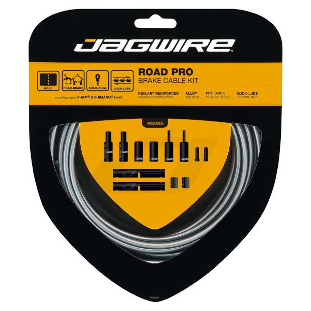 Jagwire Road Pro Cable and Housing Kit - Ice Gray