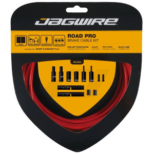 Jagwire Road Pro Cable and Housing Kit - Red