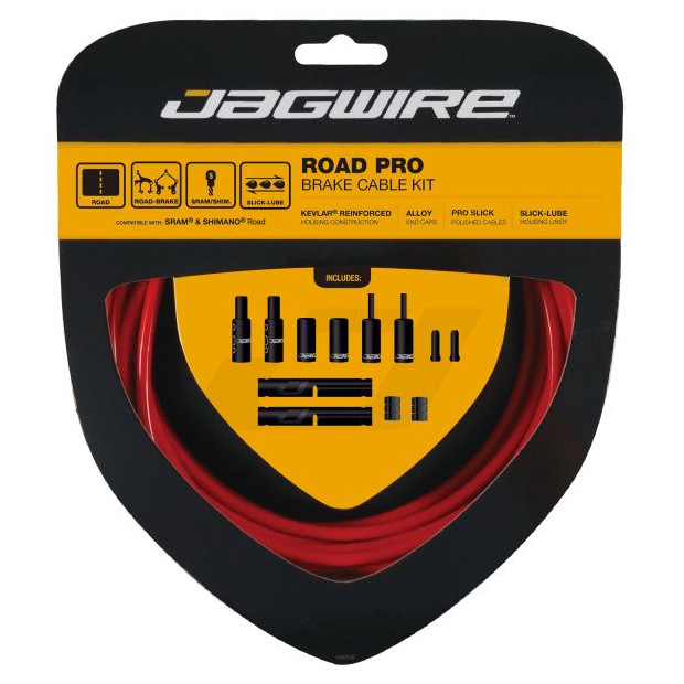 Jagwire Road Pro Cable and Housing Kit - Red