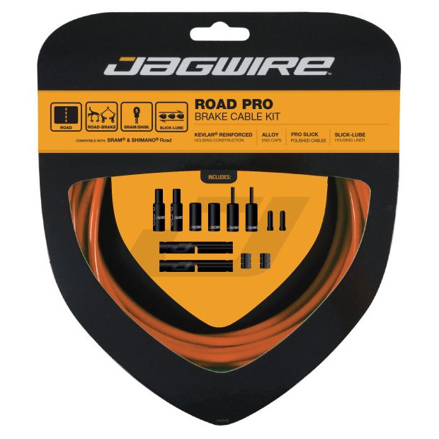 Jagwire Road Pro Cable and Housing Kit - Orange