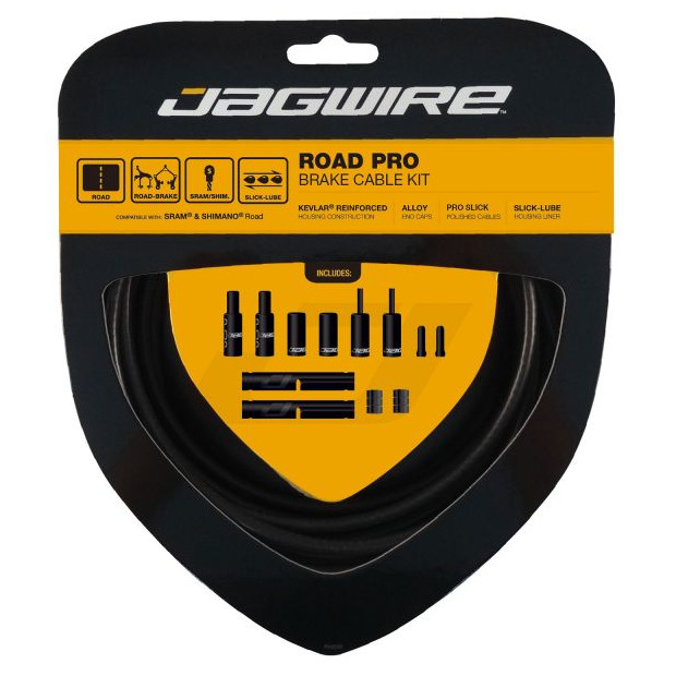 Jagwire Road Pro Cable and Housing Kit - Stealth Black