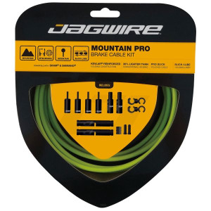 Jagwire Mountain Pro Cable and Housing Kit - Organic Green