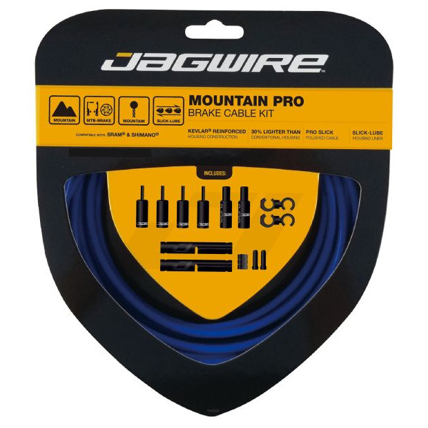 Jagwire Mountain Pro Cable and Housing Kit - Blue