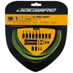 Jagwire 2X Pro Shift Cable and Housing Kit - Organic Green