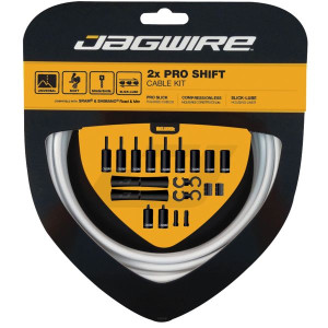 Jagwire 2X Pro Shift Cable and Housing Kit - White