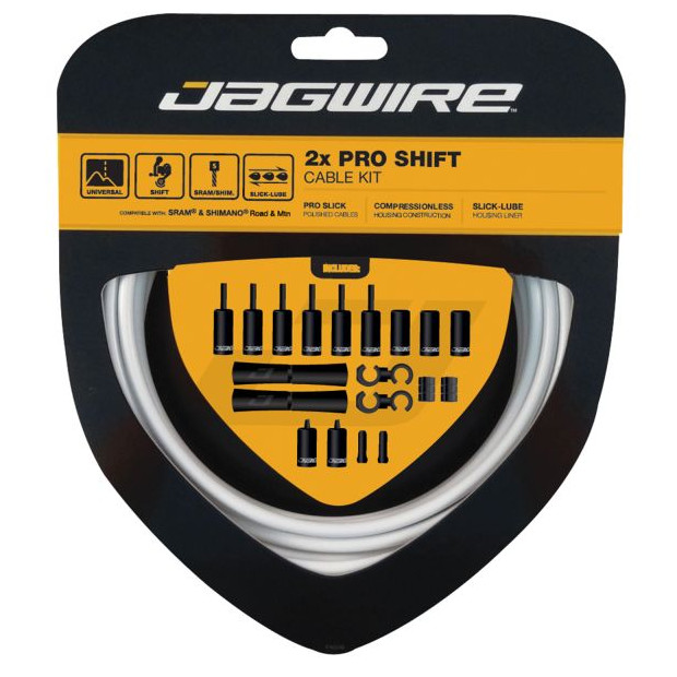 Jagwire 2X Pro Shift Cable and Housing Kit - White