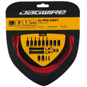 Jagwire 2X Pro Shift Cable and Housing Kit - Red