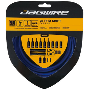 Jagwire 2X Pro Shift Cable and Housing Kit - Blue