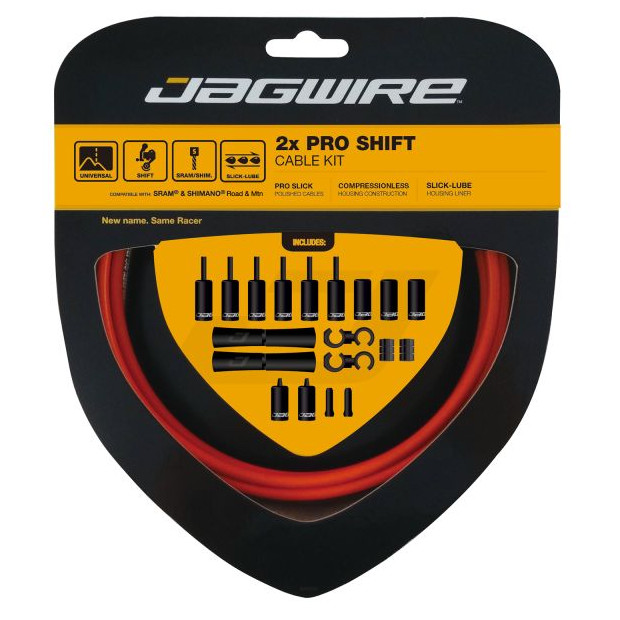 Jagwire 2X Pro Shift Cable and Housing Kit - Orange