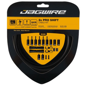 Jagwire 2X Pro Shift Cable and Housing Kit - Stealth Black
