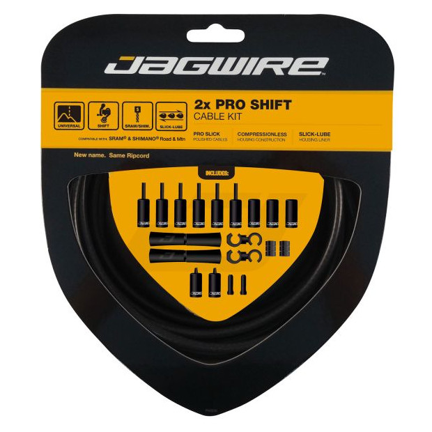 Jagwire 2X Pro Shift Cable and Housing Kit - Stealth Black