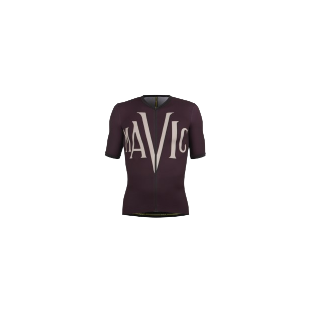 Mavic Heritage Men Jersey - Aubergine/Black