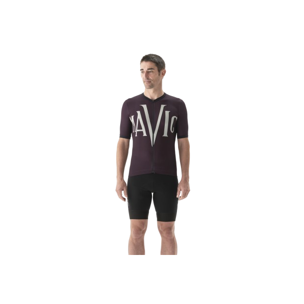 Mavic Heritage Men Jersey - Aubergine/Black