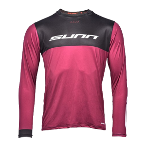 Sunn Kern BMX/MTB Jersey - Burgundy/Black