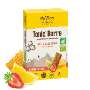 Meltonic Tonic Organic Energetic Bar Strawberry Lemon 4x25g