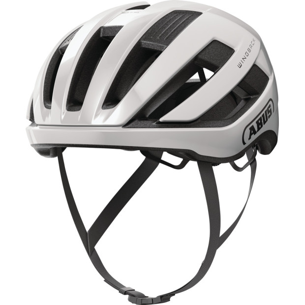 Abus WingBack Road Helmet Shiny White