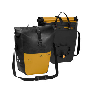 Pair of Vaude Aqua Back Color Rear Bike Panniers 48L Recycled Material - Yellow