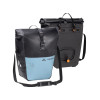 Pair of Vaude Aqua Back Color Rear Bike Panniers 48L Recycled Material - Nordic Blue/Black