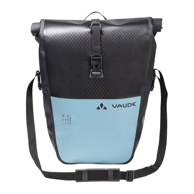 Pair of Vaude Aqua Back Color Rear Bike Panniers 48L Recycled Material - Nordic Blue/Black