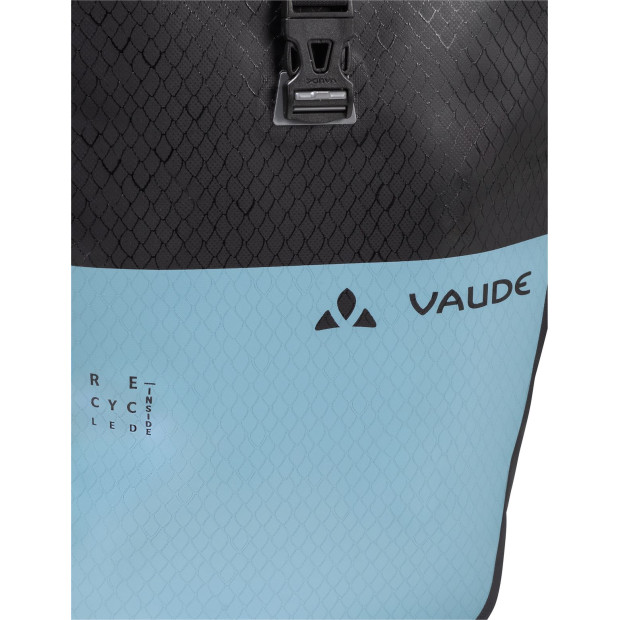 Pair of Vaude Aqua Back Color Rear Bike Panniers 48L Recycled Material - Nordic Blue/Black