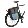 Pair of Vaude Aqua Back Color Rear Bike Panniers 48L Recycled Material - Nordic Blue/Bright Green