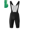 Gonso Sitivo Bib Shorts Moderate Position - Black/Green Insert