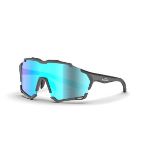 MagicShine Versatiler Photochromic Goggles - Black - Blue Mirror Lens