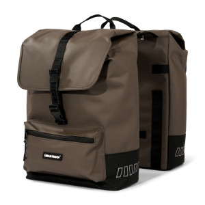 Pair of Urban Proof Double Cargo Rear Panniers 38L - Brown
