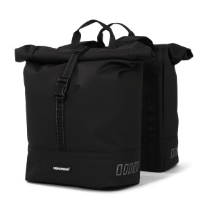 Pair of Urban Proof Double Rolltop Rear Panniers 38L - Black