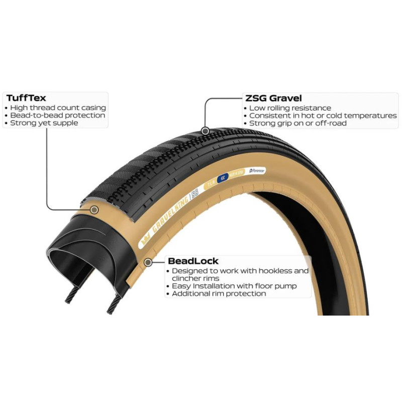 Panaracer GravelKing Semi-Slick TLR Gravel Tire 700x30C