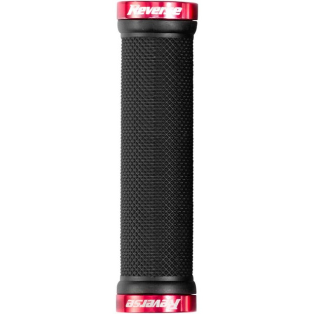 Reverse Classic Lock On MTB Grips  Ø28mm 130mm black/red