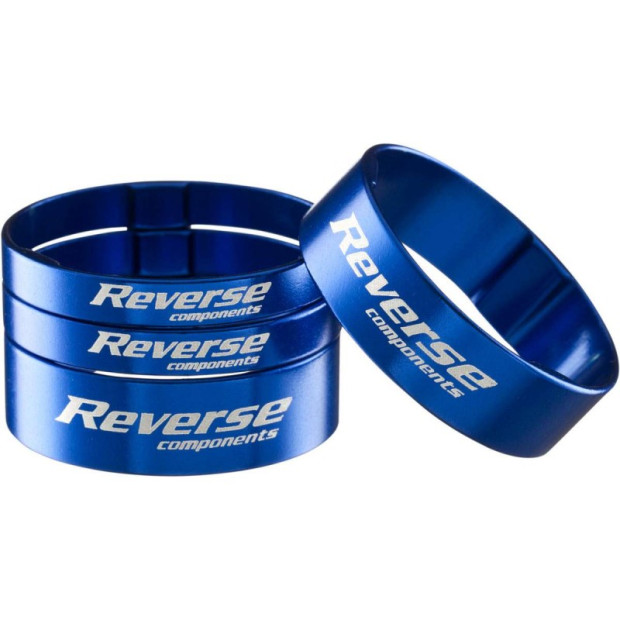 Reverse Ultra-Light Headset Spacer Kit 1 1/8" blue