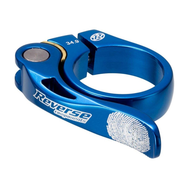 Reverse Long Life Seatpost Clamp 34.9mm blue