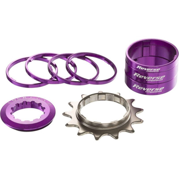Reverse Single Speed Kit 13 Teeth purple