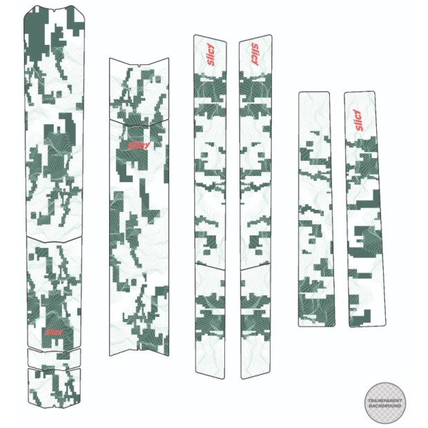 Slicy Sublimistick Colors Frame Protectors - Matt